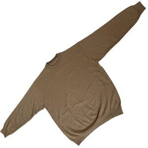 Sundazed (Germany) Woolmark Blend Interlock Knit Crew Neck Sweatshirt Beige : M